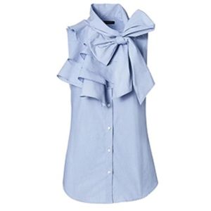 NWOT Banana Republic Riley Fit Tie Front Top